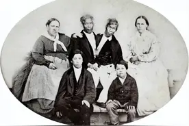 连体人娶妻算不算重婚？邦克兄弟娶了姐妹花，生育22个孩子图片