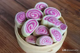 开学之后，我家3天做一次紫薯馒头卷，蓬松香软，孩子很喜欢吃图片