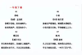 小学1-6年级必背古诗词（按年级分好类）（可直接复制打印）图片