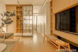 上海一家4口的59㎡小家，“一字户型”完美布局，宽敞大气又舒适图片