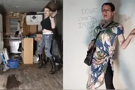 美国男子穿女装诡异跳舞，被大批网友举报是变态连环杀手图片