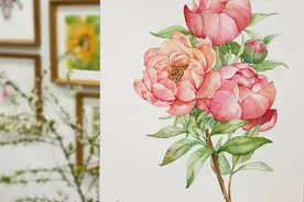 水彩教师笔下的花卉就是不一般！清新治愈惊艳撩人，100万人点赞图片