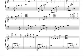 贝加尔湖畔，钢琴谱，李健，曲谱分享图片