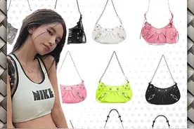 这包泰炸街辣|巴黎世家辣妹机车包合集图片