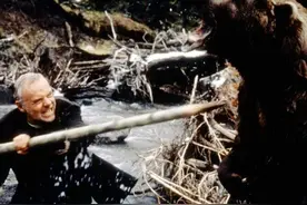 富商和情敌遭遇飞机失事，被困森林，遭棕熊追杀，只一人逃出生天图片