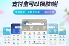 支付宝上线“皮肤设置”功能，官方系列皮肤套装有效期 180 天图片