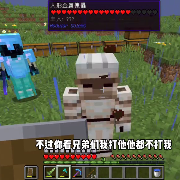 精英世界（11）:南瓜勇闯地下城，制作顶级坚守傀儡#我的世界