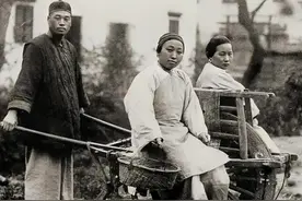 清末照片：乞丐躺在地上讨饭，原配和小妾清丽脱俗，前门箭楼重建图片