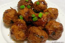 9月初，在家烹饪一款红烧牛肉丸子，解馋弹牙又下饭，家人都爱吃图片