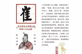崔姓24位状元37任宰相10任使相（与宰相并称）117任节度使图片
