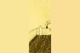 老树画画：开门千山雪，闭户一盏灯图片