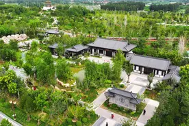 沧州市园博园成为市民“打卡”热门地图片