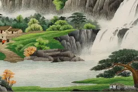 客厅能不能挂旭日东升山水画？哪面墙适合挂？是这样解释的图片