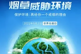 烟草威胁环境：2022年世界无烟日主题海报发布图片