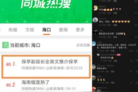 上热榜！海南保亭副县长双语无缝切换，全英文推介保亭四大名菜图片