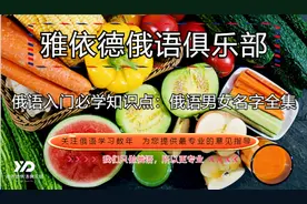 俄语入门必学知识点：俄语男女名字全集图片