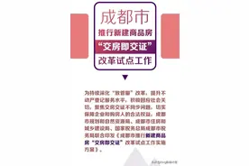 成都试点“交房即交证”，限售期变相缩短，但不是所有楼盘都能办图片