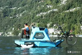 电动三轮房车解锁旅游新方式：水路两栖，集房车、游艇功能，酷图片
