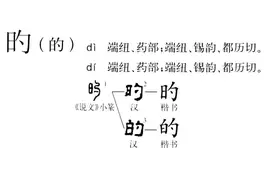 汉字探源：的字的来历及其本义图片
