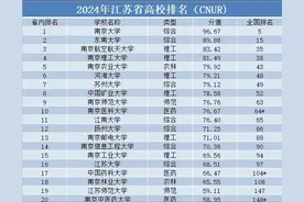 2024江苏高校排名调整：东南第2，扬大领先江大，盐城工学院第31图片