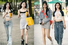 去北京后才发现，北京女生爱穿厚底鞋，打扮酷飒时髦，洋气个性图片