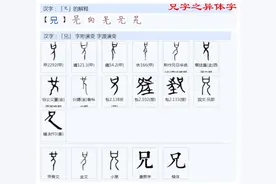 哥、兄、弟、姐、妹等字的表达是怎么构成的？图片