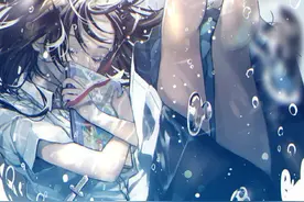 甜美清新的二次元萌甜少女插画，blingbling的大眼睛太美了图片