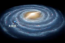 科学家发现，太阳系不仅在银河系以螺旋方式前进，而且还上下穿行图片