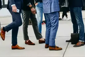 天气回暖，男士西裤皮鞋该如何搭配图片