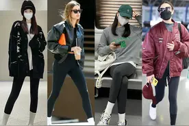 牛仔裤失宠了？今年更火的是“瑜伽裤外穿”，时尚显瘦图片