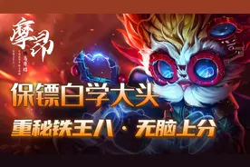 云顶之弈：重秘“铁王八”，保镖白学大头，无脑上大师图片