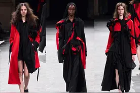 山本耀司的「黑色哲学」，一抹鲜红的点缀更显浪漫～图片