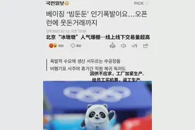 冰墩墩人气火爆！韩网友酸了：给我都不要，熊猫是韩国传统动物图片