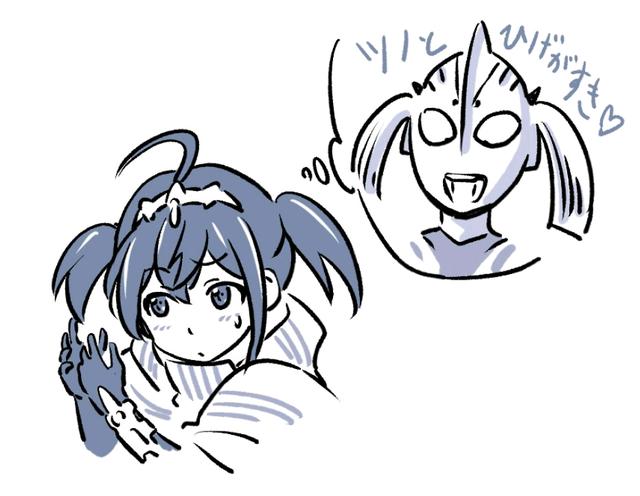 贝利亚奥特曼迎来新春天 新cp小萝莉主动打扮成奥母的双马尾造型