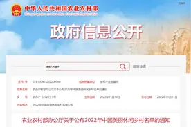 2022年中国美丽休闲乡村名单公布图片