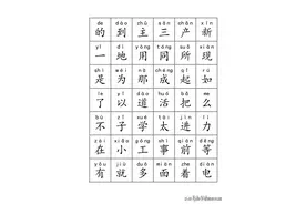 3000生字识字卡（有拼音）图片