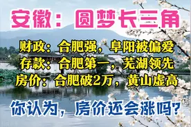 安徽1月报：合肥存款2万亿，马鞍山最猛，池州很穷，8城房价下跌图片