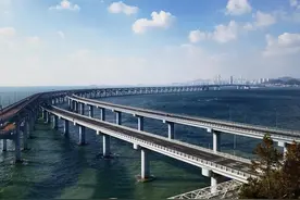 我花两个小时走完了跨海大桥图片