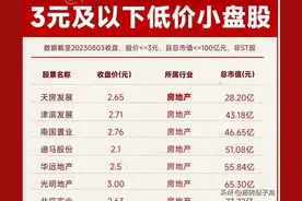 具有爆发潜力的3元以下低价小盘股！图片