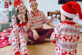 卢靖姗罕晒全家福，和韩庚十指相扣，1岁混血女儿肉嘟嘟软萌可爱图片