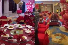 杨超越爸爸大办60岁寿宴！现场布置奢侈又豪华，女儿低调回村吃席图片