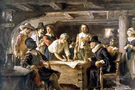 美国历史的起点——五月花号图片