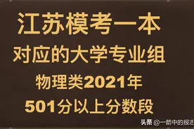 模考一本对应的大学和专业组（江苏物理类）图片