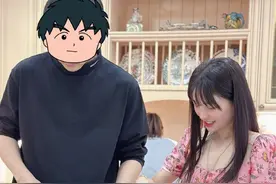 40岁金莎晒和男友一起做饭照片秀恩爱，男方身材高大脸被打码：都不是我做的，我盗取了某人的成果图片