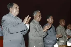 罕见老照片：五大伟人合照图片