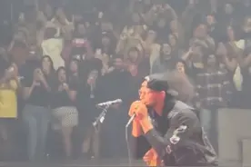 NBA球星库里现身Paramore乐队演唱会现场大展歌喉，遭球迷调侃：反正姿势到位了，第二专业也不是非要开展图片