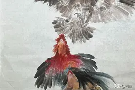 刘墉：鬼门关前绕一圈回来了，画一张老公鸡图片