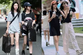 夏秋之交，上海街头满大街的“下身失踪装”，时髦洋气回头率高图片