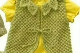 「针织作品」30款时尚的儿童背心和坎肩设计图片