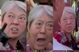 真吓人！浙江母女表情狰狞大骂一男子：不是好惹的。男子沉默不语图片